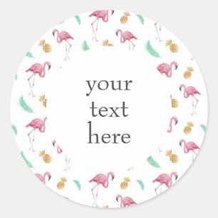 Personalised Tropical Flamingo Planner Stickers