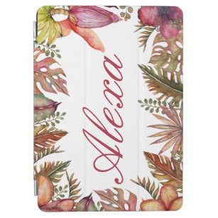 Personalised Tropical Floral IPad Case