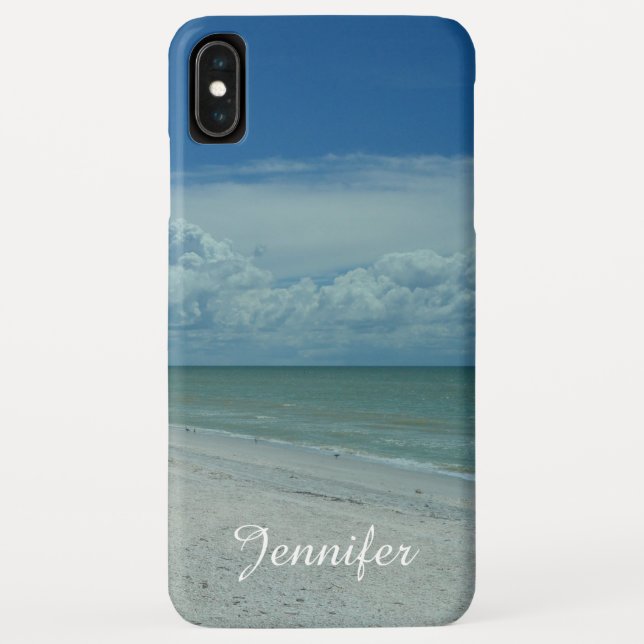 Personalised Tropical Island Beautiful Aqua Beach Case-Mate iPhone Case (Back)