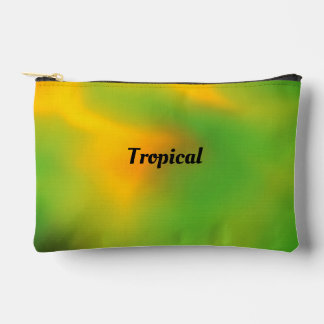 Personalised Tropical Melon Green Accessory Pouch