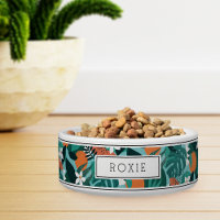 Personalised Tropical Orange Blossom Pattern Pet
