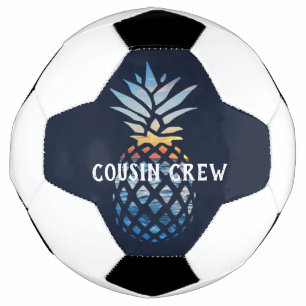 Personalised Tropical Sunset Pineapple Football