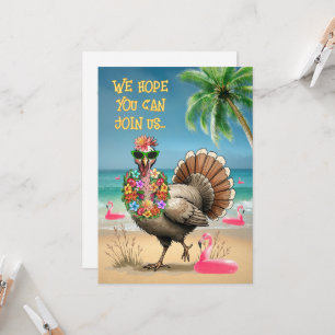 Personalised Tropical Turkey Invitation
