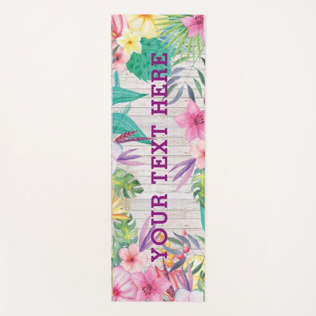 Personalised Tropical Yoga Mat (Front)