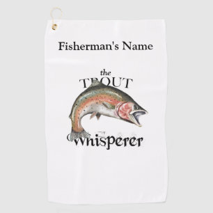 Personalised Trout Whisperer Light Fishing Towel