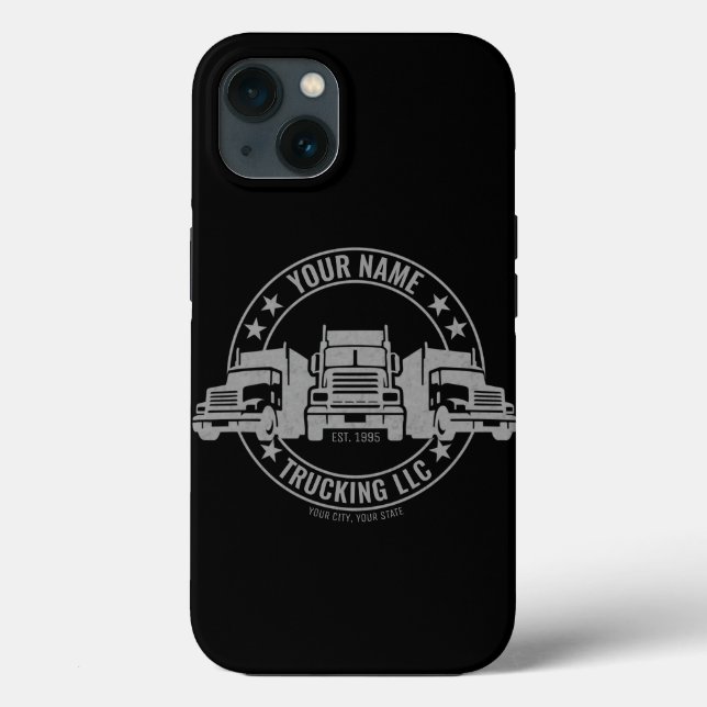 Personalised Trucker Big Rig Semi Truck Trucking  Case-Mate iPhone Case (Back)