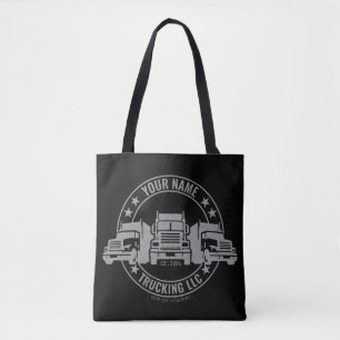 Personalised Trucker Big Rig Semi Truck Trucking  Tote Bag