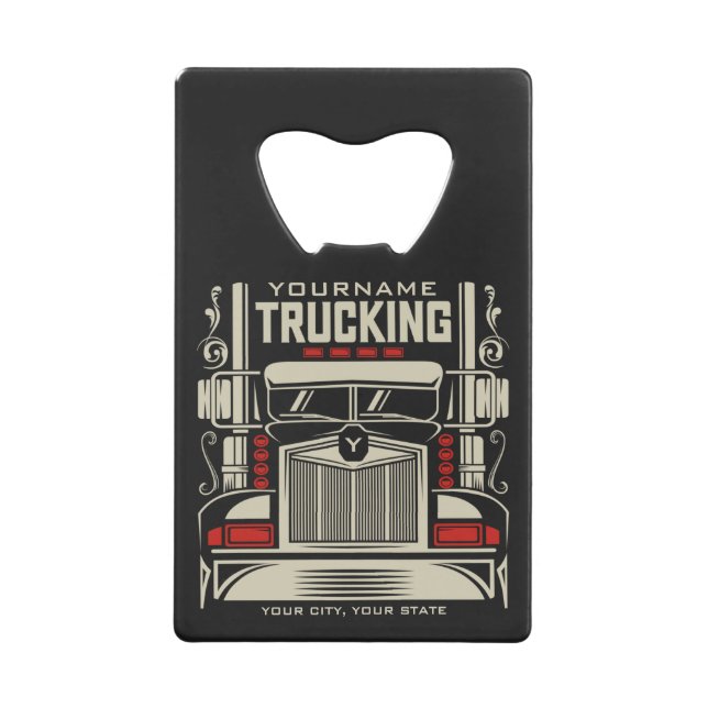 Personalised Trucking 18 Wheeler BIG RIG Trucker  (Front)