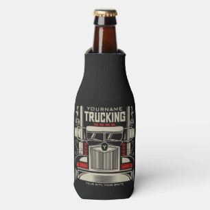 Personalised Trucking 18 Wheeler BIG RIG Trucker Bottle Cooler