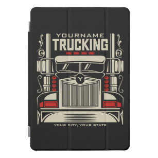 Personalised Trucking 18 Wheeler BIG RIG Trucker  iPad Pro Cover