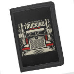 Personalised Trucking 18 Wheeler BIG RIG Trucker  Trifold Wallet<br><div class="desc">Personalised Eighteen Wheeler Trucker Big Rig Semi Truck Trucking Company Design - Customise with your Name and Custom Text!</div>