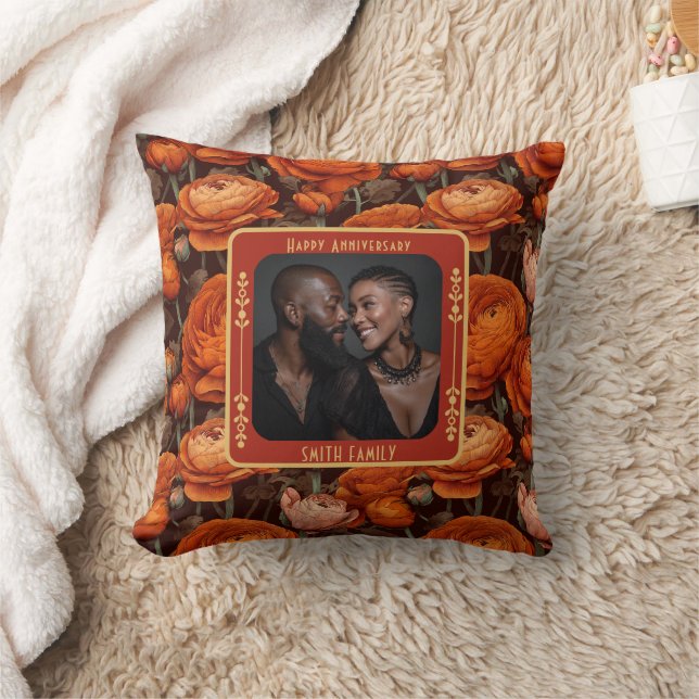 Personalised True Love5Th Anniversary Throw Pillow (Blanket)