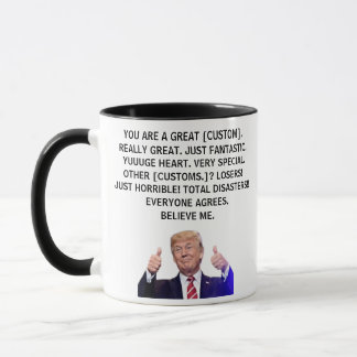 Personalised Trump Mug For Mum Dad Uncle Sister, 
