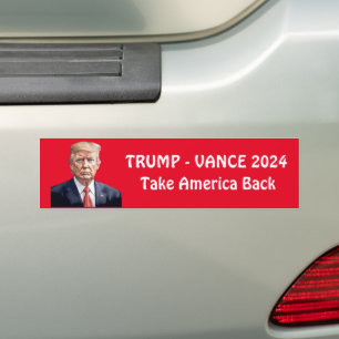 Personalised Trump Vance 2024  Bumper Sticker