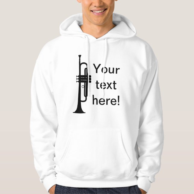 Personalised Trumpet Hoodie (Front)