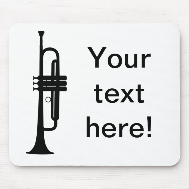 Personalised Trumpet Mouse Mat (Front)