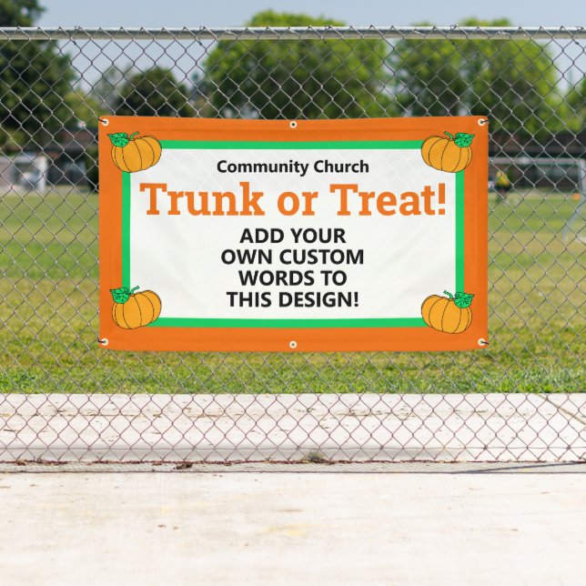Personalised Trunk or Treat Banner (Insitu)