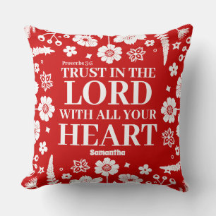 Personalised Trust in the Lord Christian Cushion