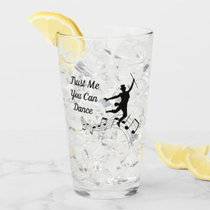 Personalised Trust Me You Can Dance Glass Tumbler