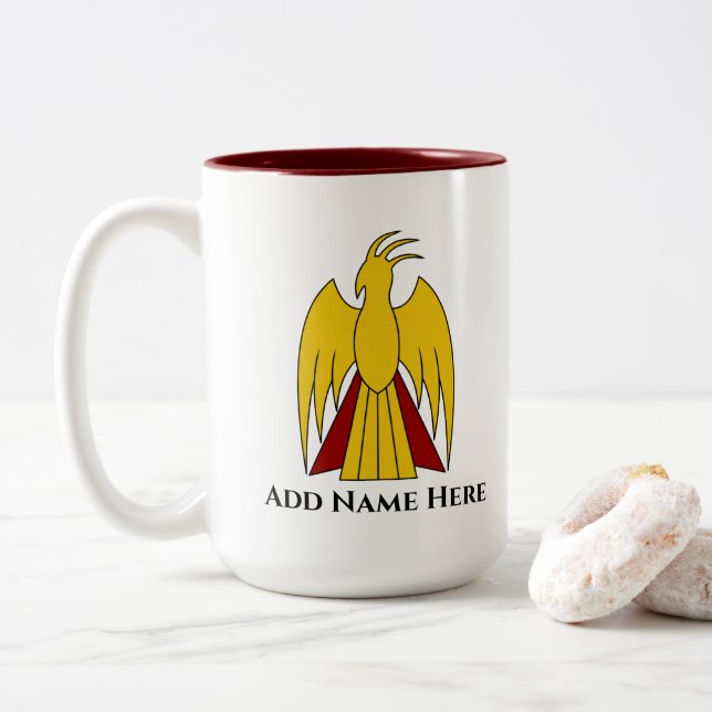 Personalised TSDS Arisdale   Two-Tone Coffee Mug (With Donut)
