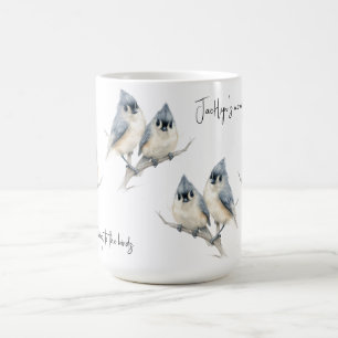 Personalised Tufted Titmouse Coffee Mug