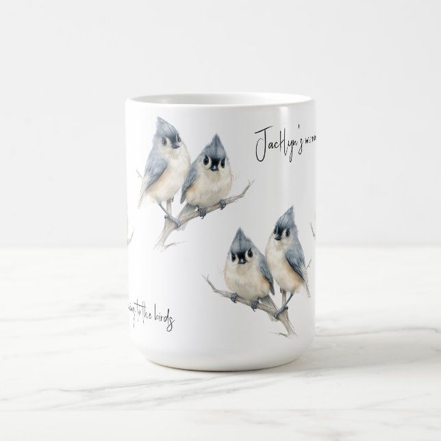 Personalised Tufted Titmouse Coffee Mug (Center)