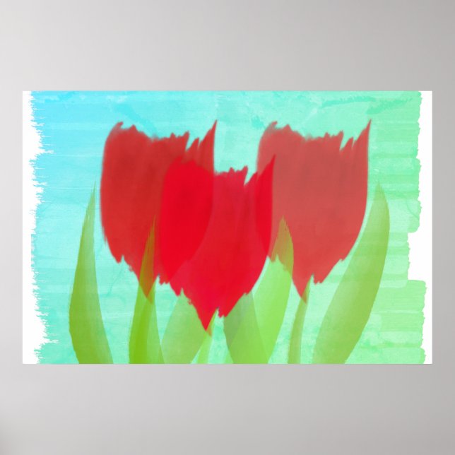 Personalised Tulips Poster (Front)