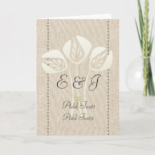 Personalised Tulips Thank You Card