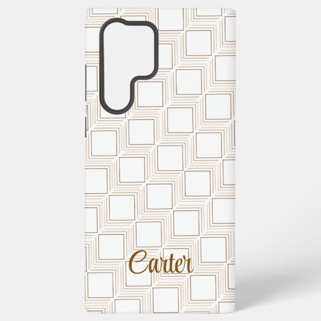 Personalised tumbling squares Samsung phone Case (Back)