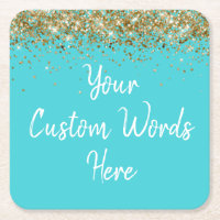 Personalised Turquoise Birthday Party Anniversary