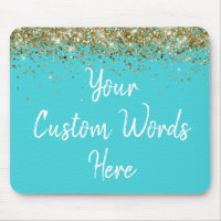 Personalised Turquoise Blue & Gold Assistant Gift