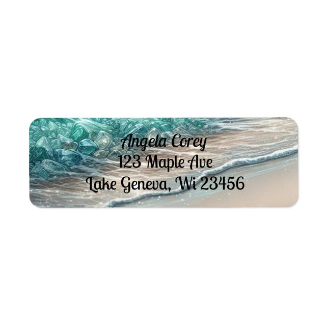 Personalised Turquoise Ocean Waves (Front)