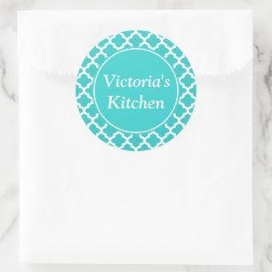 Personalised Turquoise Stickers