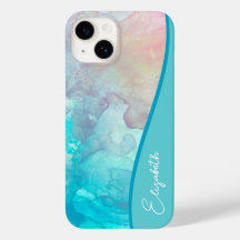 Personalised Turquoise Watercolor