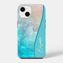 Personalised Turquoise Watercolor