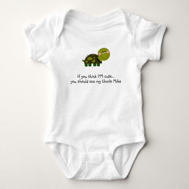 Personalised Turtle infant tee (Front)