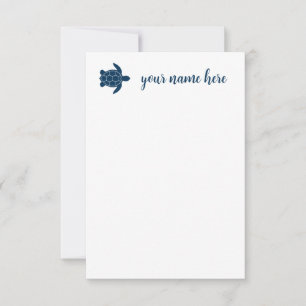 Personalised Turtle Notecards
