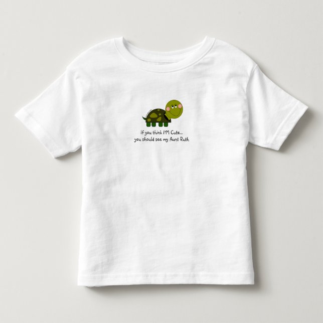Personalised turtle tee- toddler T-Shirt (Front)