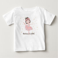 Personalised Tutu Cute Ballerina First Birthday Ba