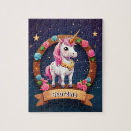 Personalised Twilight Unicorn Jigsaw Puzzle