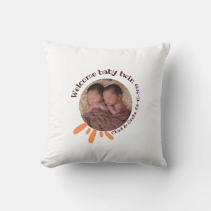 Personalised Twin Baby Photo Pillow