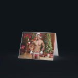 Personalised TWINK-All I Want for Christmas is You Card<br><div class="desc">Personalised TWINK-  "All I Want for Christmas is You!" Christmas Card ---
Add your own text message inside by clicking on the "Personalise this template" area... ---
A.I. Generated "Twink Image".</div>