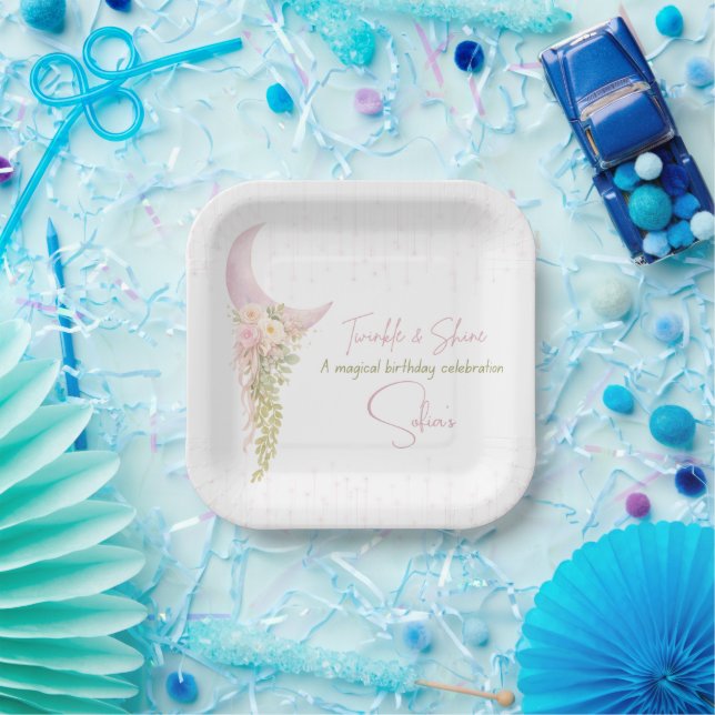 Personalised Twinkle & Shine Party Plate (Party)