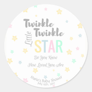 Personalised Twinkle Twinkle Little Star - Sticker
