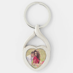 Personalised Twisted Heart Keychain