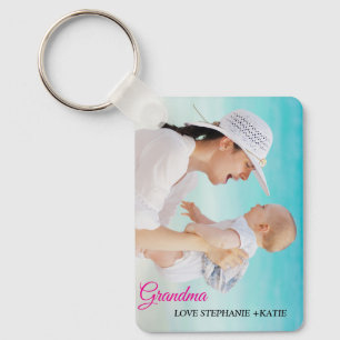 Personalised Two Photo Double Sided Aluminium Key Ring