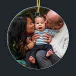 Personalised Two Photo Double Sided Family Ceramic Tree Decoration<br><div class="desc">Personalised Two Photo Double Sided Family Ceramic Ornament</div>