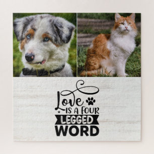 Personalised Two Photo Pet Jigsaw Puzzle