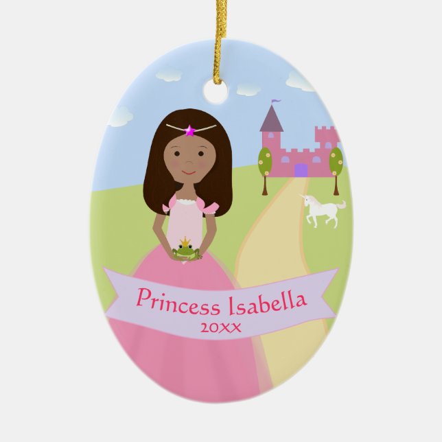 Personalised Two Sided Princess Ornament (Front)