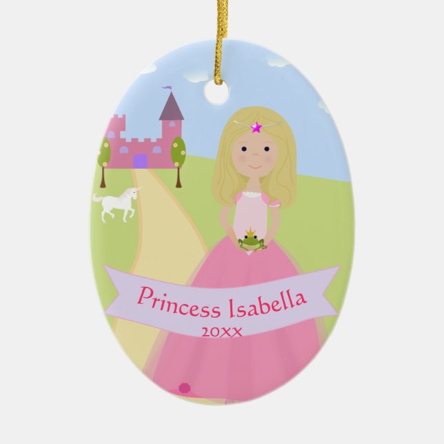 Personalised Two Sided Princess Ornament (Front)